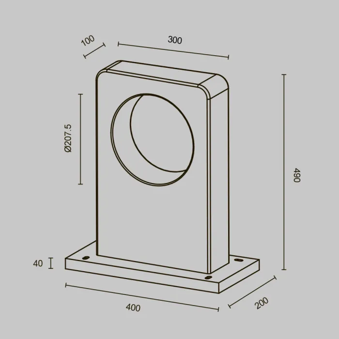 Ландшафтный светильник Maytoni Outdoor O469FL-L7CM3K от ImperiumLoft