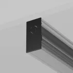 Заглушка торцевая 2шт Exility накладной черный