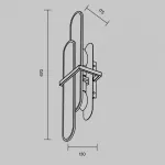 Настенный светильник Maytoni Modern MOD099WL-02G1 от ImperiumLoft