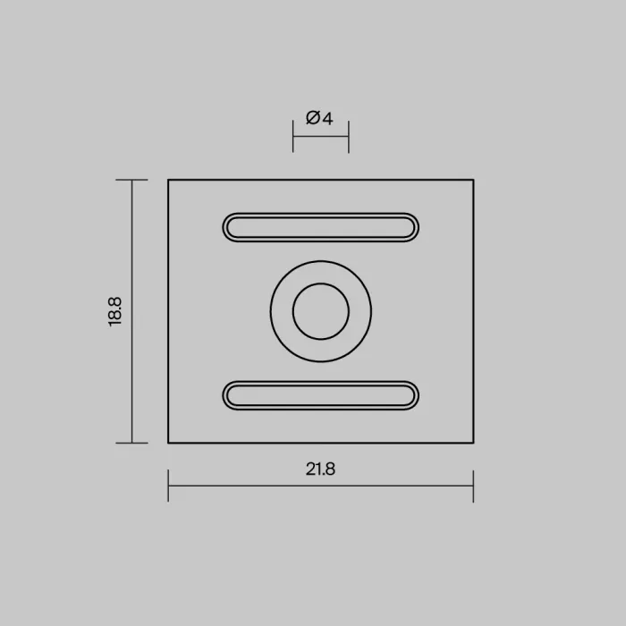 Комплект креплений (для профиля 27×20) 4 шт., ALM-2720-MT 642071 Maytoni 642071 от ImperiumLoft