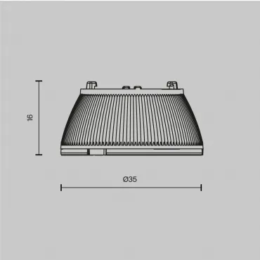 Линза для светильников 10Вт 24° Maytoni Dip Lens002D35-10W от ImperiumLoft