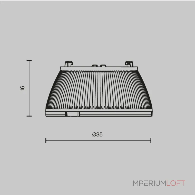 Линза для светильников 10Вт 24° Maytoni Dip Lens002D35-10W от ImperiumLoft