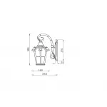 Настенный светильник (бра) Albion O413WL-01BZ