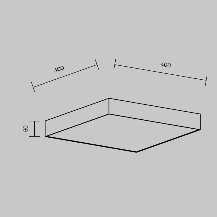 Потолочный светильник Maytoni Ceiling C032CL-45W3K-SQ-W от ImperiumLoft