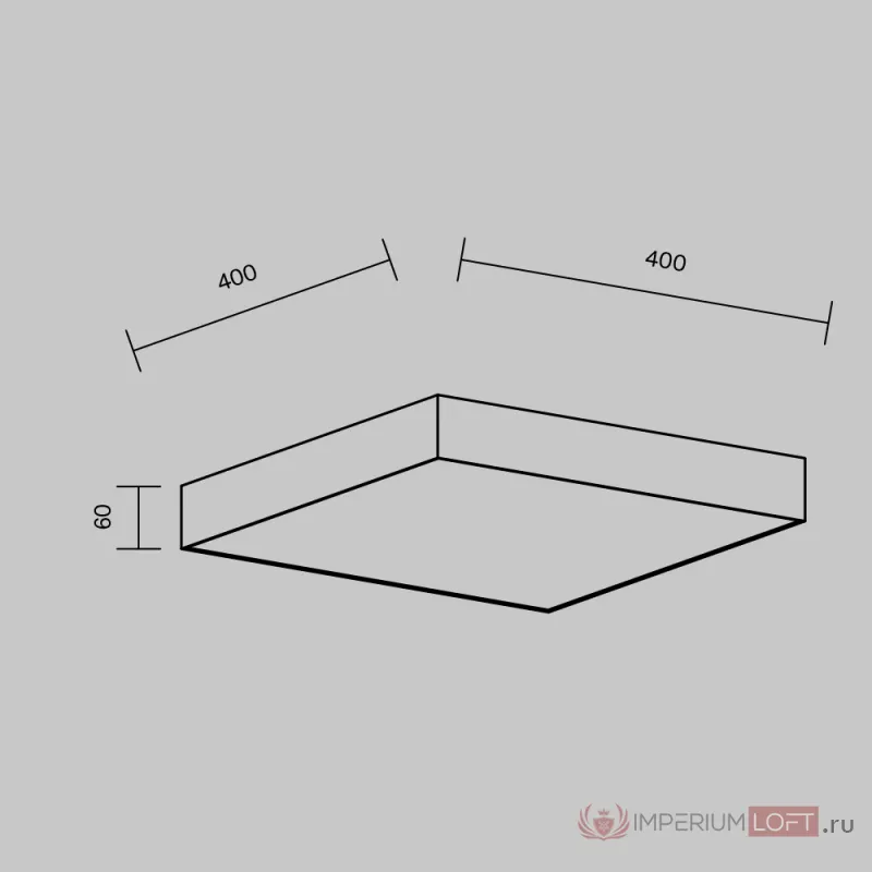 Потолочный светильник Maytoni Ceiling C032CL-45W3K-SQ-W от ImperiumLoft