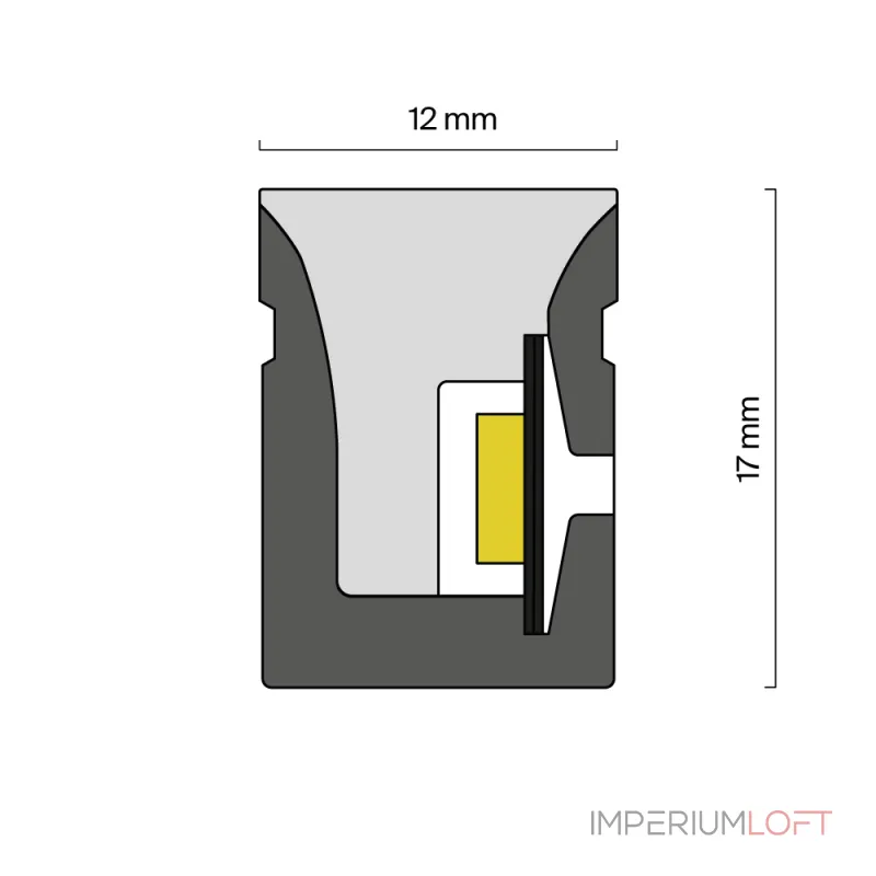 Гибкий неон 17x12 24В 178Вт/м RGB SPI IP67 5м Maytoni 432052