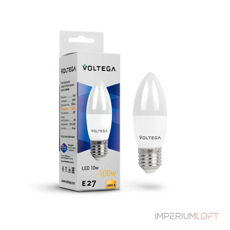 Светодиодная лампа 10W 3000K E27 Voltega Simple 7240 от ImperiumLoft Светодиодная лампа 10W 3000K E27 Voltega Simple 7240 от ImperiumLoft
