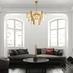 Подвесная люстра Freya Люмьер / Lumiere FR5516PL-15BS