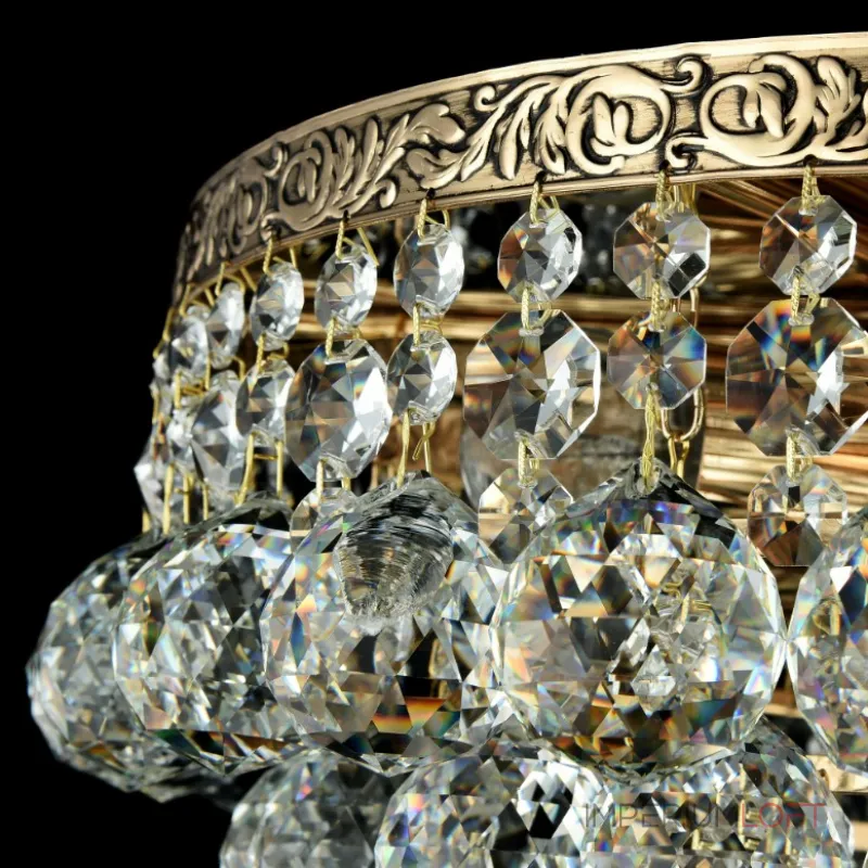 Потолочная люстра Maytoni Royal Classic DIA783-CL38-6-G с хрустальными подвесами