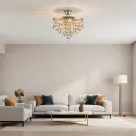 Потолочная люстра Maytoni Royal Classic DIA783-CL38-6-G с хрустальными подвесами