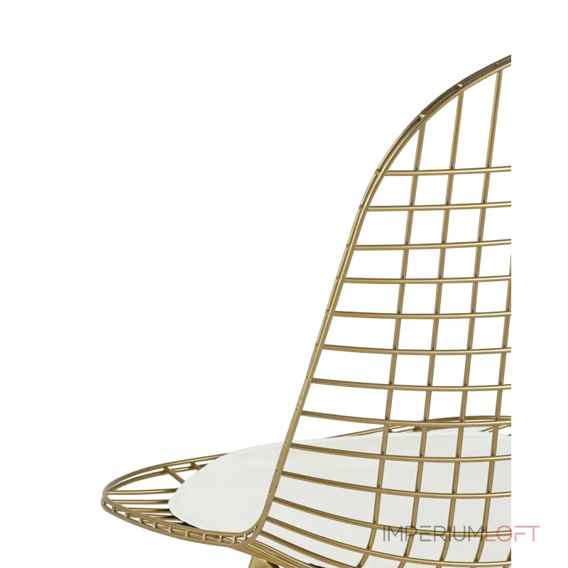 Eiffel из металла цвет золото с белой подушкой из экокожи от ImperiumLoft Eiffel из металла цвет золото с белой подушкой из экокожи от ImperiumLoft