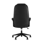 TopChairs ST-CYBER 8 черный/оранжевый эко.кожа крестовина пластик