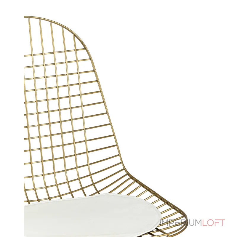 Eiffel из металла цвет золото с белой подушкой из экокожи от ImperiumLoft Eiffel из металла цвет золото с белой подушкой из экокожи от ImperiumLoft