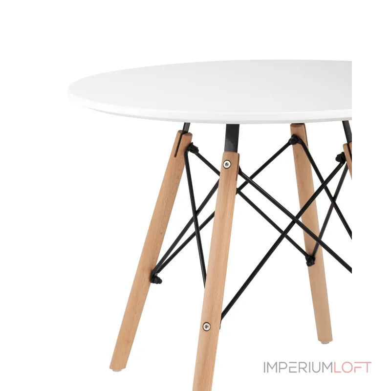 Eames DSW детский белый, ножки массив бука