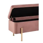 Болейн с ящиком велюр розовый