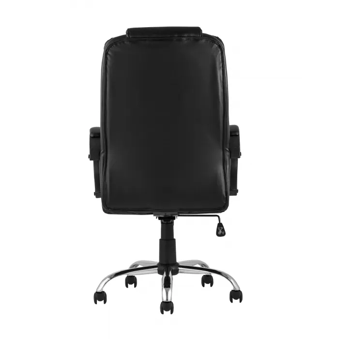 TopChairs Atlant офисное черное обивка экокожа, механизм качания Top Gun от ImperiumLoft