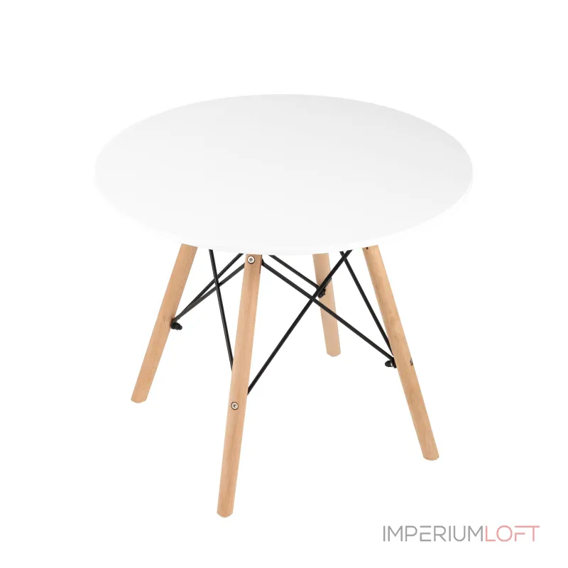 Eames DSW детский белый, ножки массив бука