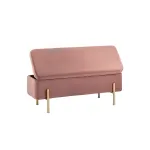 Болейн с ящиком велюр розовый