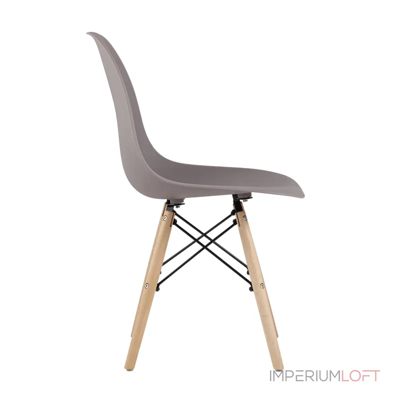 DSW темно-бежевый, литой полипропилен, стальной каркас, массив бука, x4 от ImperiumLoft DSW темно-бежевый, литой полипропилен, стальной каркас, массив бука, x4 от ImperiumLoft