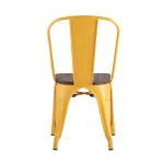 Tolix Wood желтый сиденье деревянное от ImperiumLoft