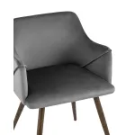 Монарх серый обивка плотная ткань, металлические ножки от ImperiumLoft Монарх серый обивка плотная ткань, металлические ножки от ImperiumLoft