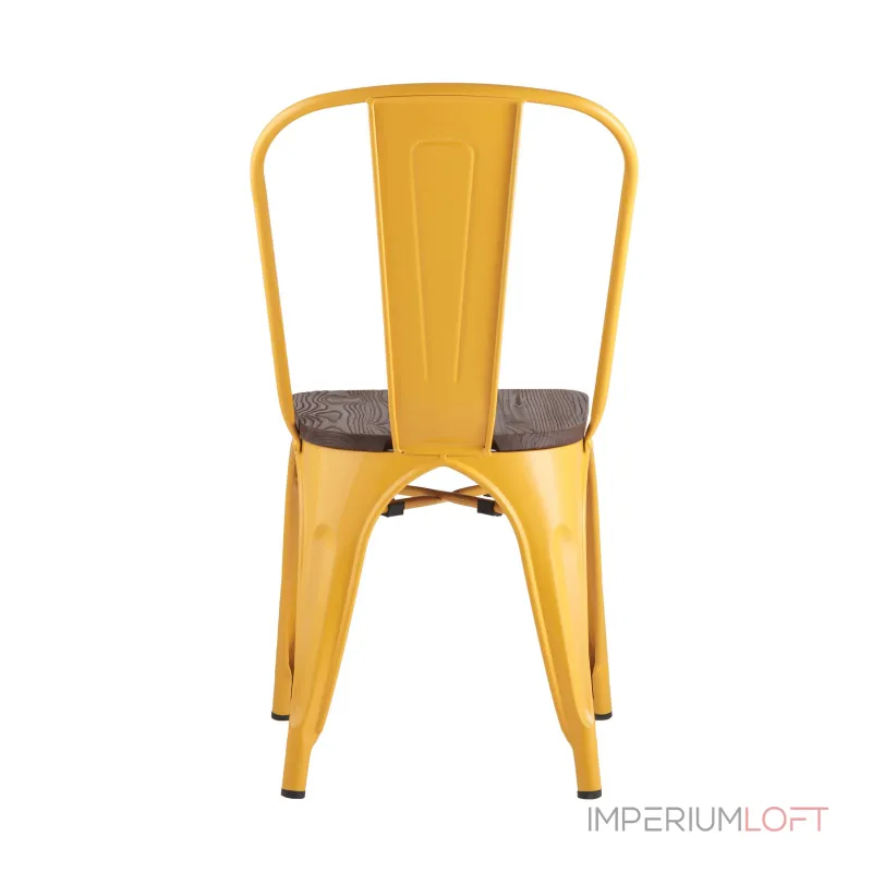 Tolix Wood желтый сиденье деревянное от ImperiumLoft Tolix Wood желтый сиденье деревянное от ImperiumLoft