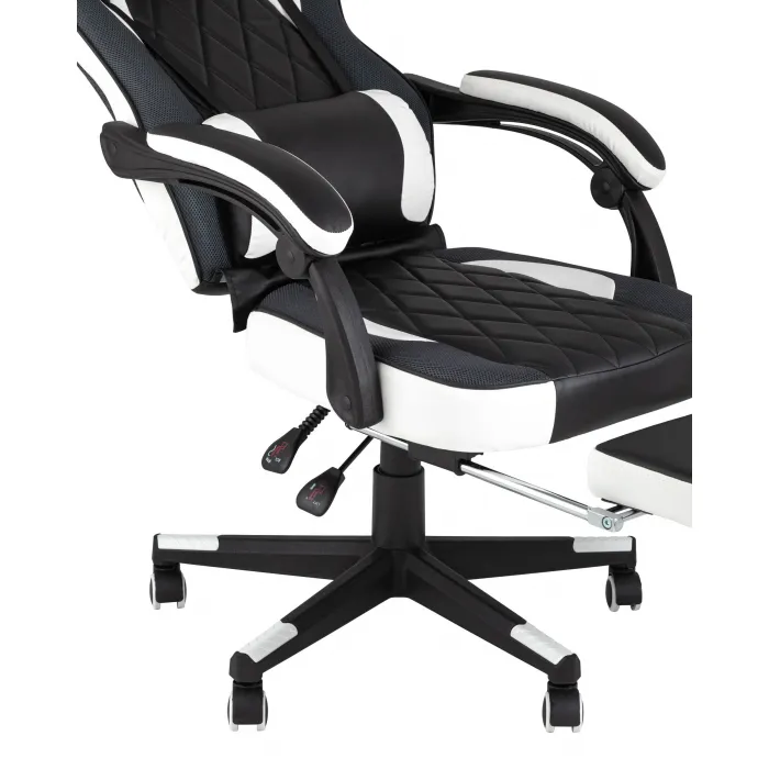 TopChairs Virage черно-белое геймерское от ImperiumLoft