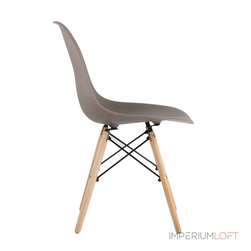 DSW темно-серый пластик каркас из металла ножки натуральный массив бука от ImperiumLoft DSW темно-серый пластик каркас из металла ножки натуральный массив бука от ImperiumLoft