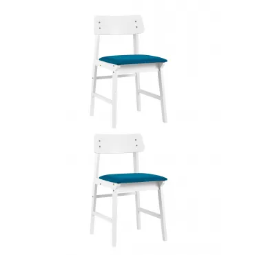 ODEN WHITE синий мягкое сиденье из ткани от ImperiumLoft
