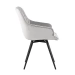 вращающийся Сеул велюр светло-серый