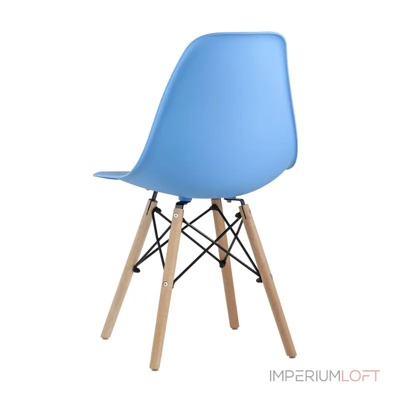 Eames DSW голубой, литой полипропилен, стальной каркас, массив бука, 4 шт. от ImperiumLoft Eames DSW голубой, литой полипропилен, стальной каркас, массив бука, 4 шт. от ImperiumLoft