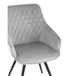 вращающийся Сеул велюр светло-серый