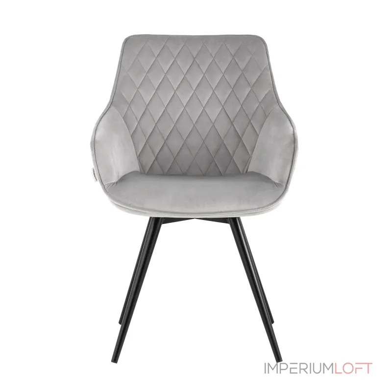 вращающийся Сеул велюр светло-серый