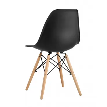 Eames DSW черный пластиковый, сталь, натуральный массив бука, 4 шт. от ImperiumLoft
