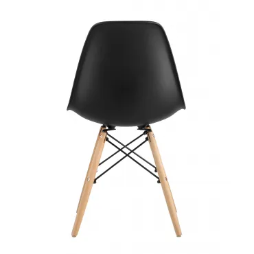Eames DSW черный пластиковый, сталь, натуральный массив бука, 4 шт. от ImperiumLoft
