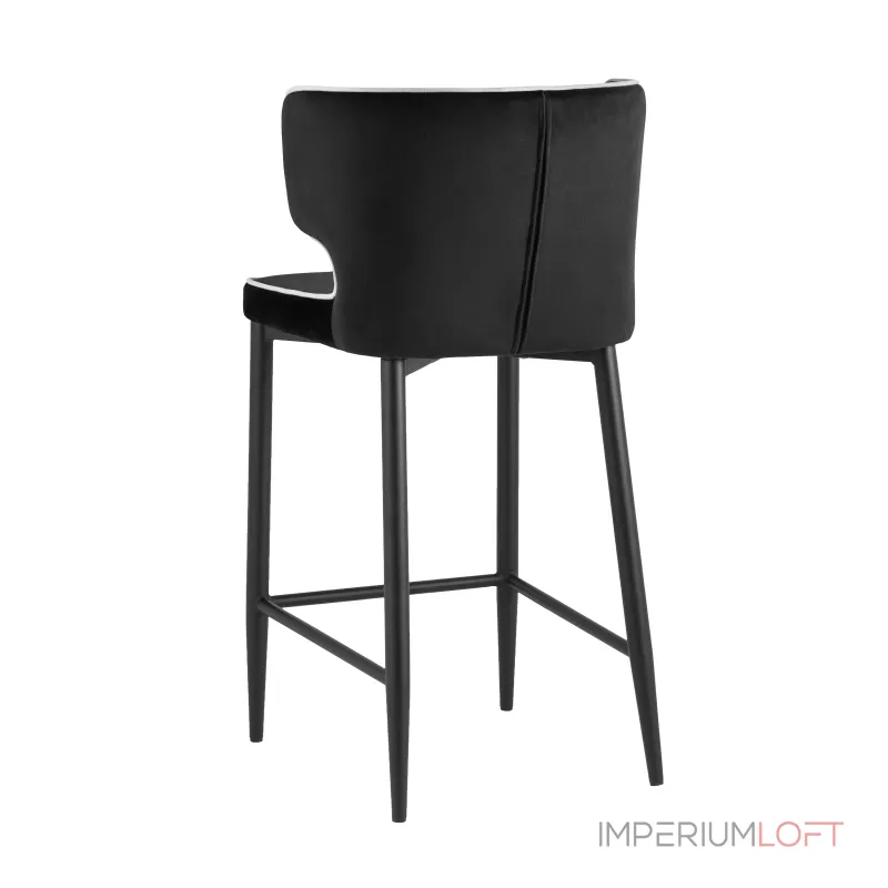 Матео с кантом велюр черный