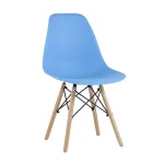 Eames DSW голубой, литой полипропилен, стальной каркас, массив бука, 4 шт. от ImperiumLoft