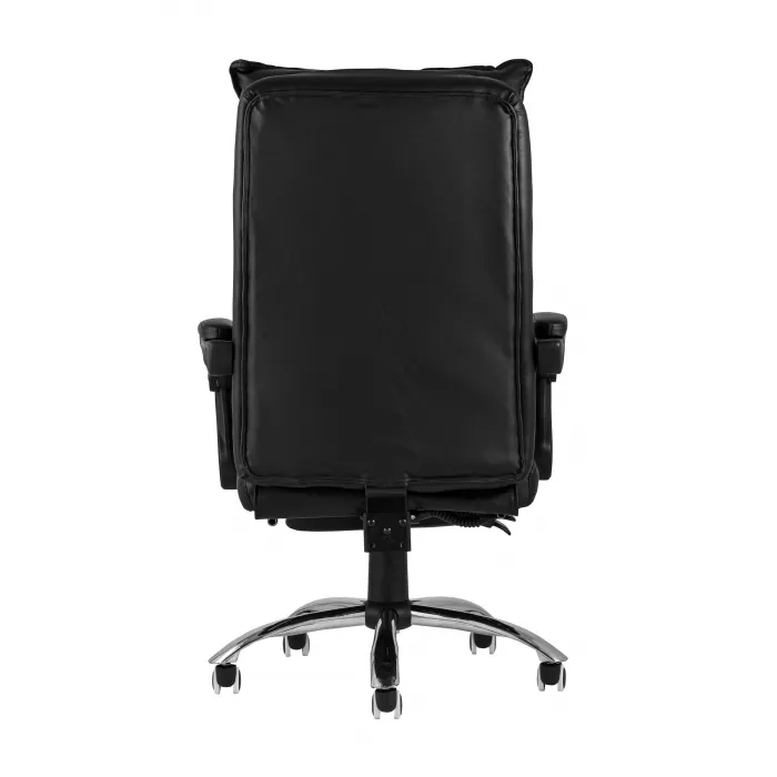 TopChairs Alpha офисное черное, обивка из качественной экокожи, механизм качания "Мультиблок" от ImperiumLoft