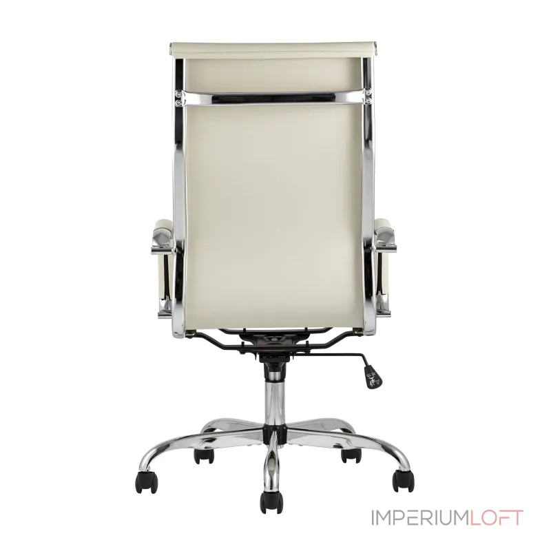 TopChairs City офисное бежевое обивка экокожа, механизм качания Top Gun