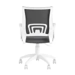 Topchairs ST-BASIC-W серая ткань крестовина белый пластик