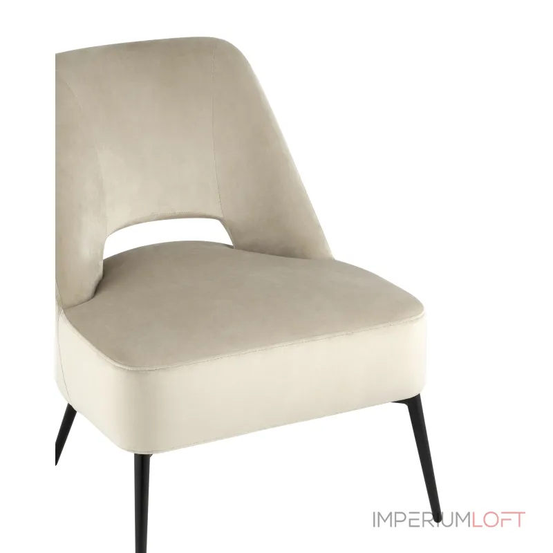 лаунж Бостон велюр бежевый ножки металл от ImperiumLoft лаунж Бостон велюр бежевый ножки металл от ImperiumLoft