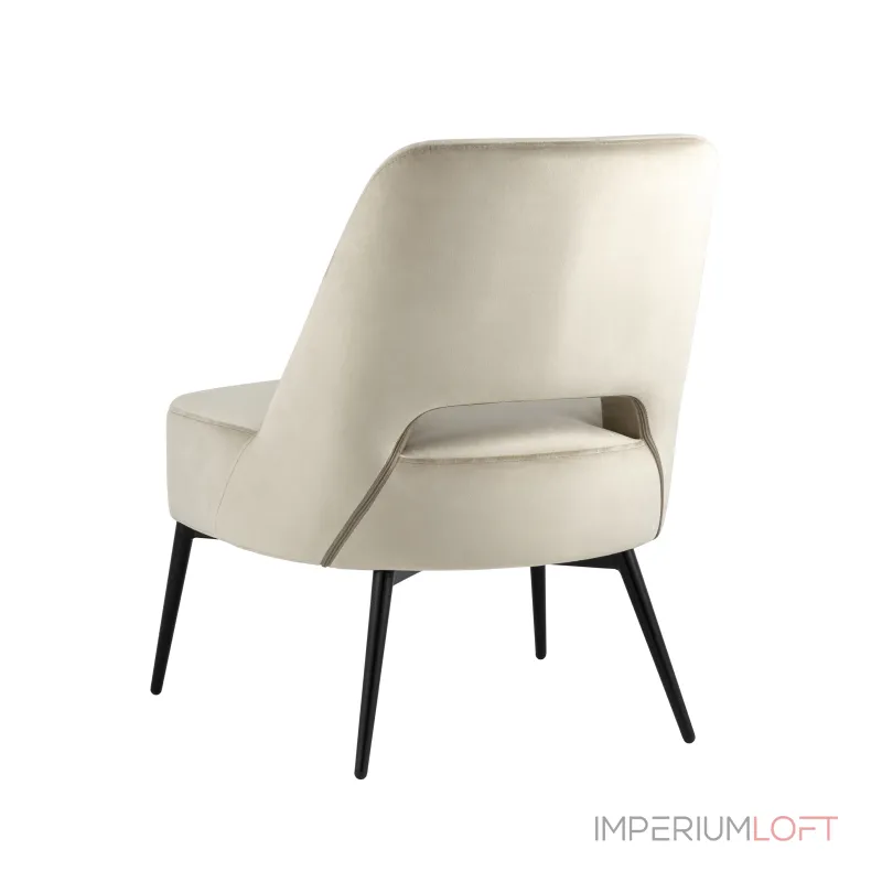 лаунж Бостон велюр бежевый ножки металл от ImperiumLoft лаунж Бостон велюр бежевый ножки металл от ImperiumLoft