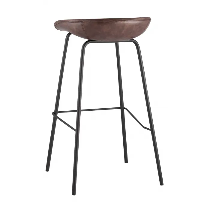 Beetle Lite PU коричневый, металлический каркас, черные ножки от ImperiumLoft