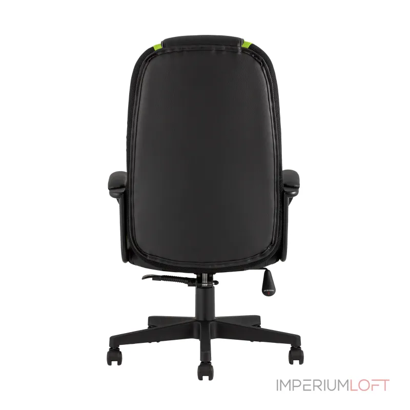 TopChairs ST-CYBER 9 GREEN ткань/экокожа черный/зеленый