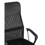 TopChairs Benefit офисное черное, обивка из сочетания экокожи, сетки и текстиля, механизм качани