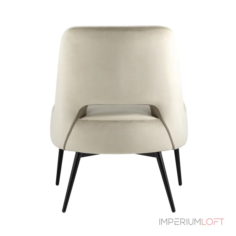 лаунж Бостон велюр бежевый ножки металл от ImperiumLoft лаунж Бостон велюр бежевый ножки металл от ImperiumLoft