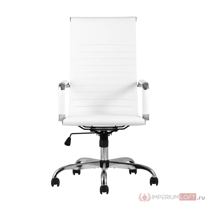 TopChairs City офисное белое обивка экокожа, механизм качания Top Gun от ImperiumLoft