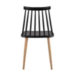 Морган черный, ножки металлические с принтом под дерево