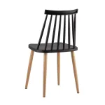 Морган черный, ножки металлические с принтом под дерево