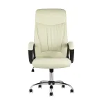 TopChairs Tower офисное бежевое в обивке из экокожи, механизм качания Top Gun от ImperiumLoft 